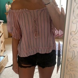 American Eagle striped blouse